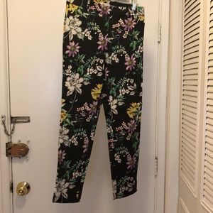 Casual tropical floral pants